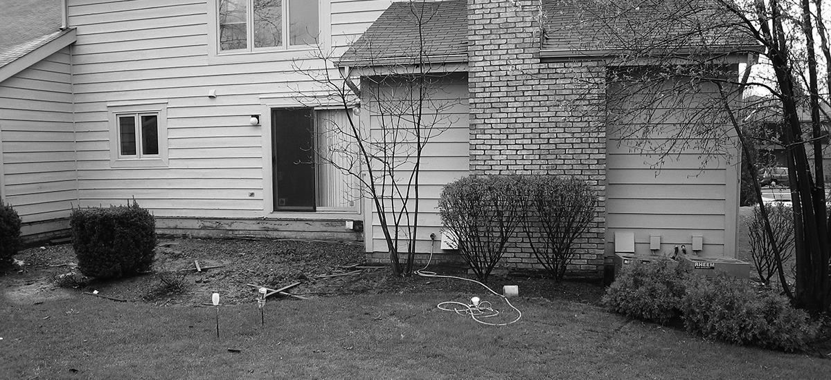 backyard before landscaping